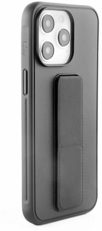 iLike iPhone 15 Pro Max silikoninis dėklas su stovu Apple Black
