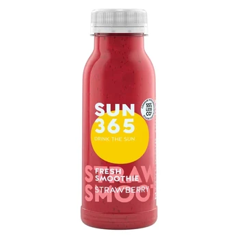Braškių ir bananų vaisių kokteilis SUN365, 250 ml
