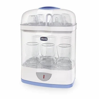 Elektrinis garų sterilizatorius Chicco 2 in 1, baltas/mėlynas
