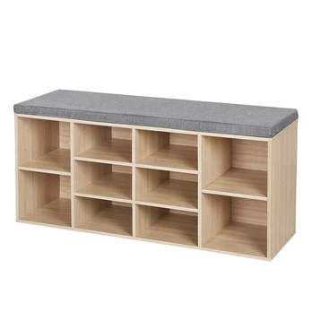 Suoliukas Songmics 48 cm, rudas/pilkas