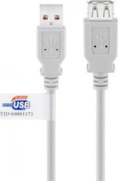 Goobay USB-A – USB-A USB kabelis 3 m pilkas (JAB-853463)