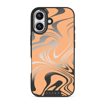 High Vibrations - Color Swirl iPhone 17 Case, Elite Mirror Dark (MagSafe) / Silver