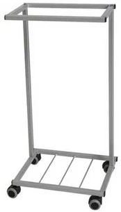 Multiline As Affaldsstativ u/låg sølvfarvet 100l