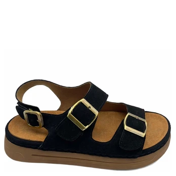 Basutės moterims, Juoda, Sandals