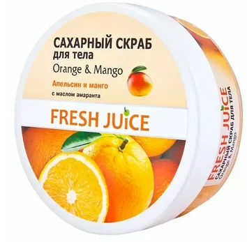 Kūno šveitiklis Fresh Juice Orange & Mango, 225 g