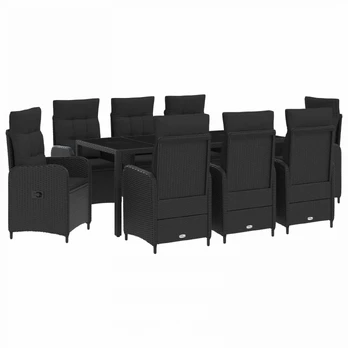 Lauko valgomojo komplektas su pagalve 9 pcs