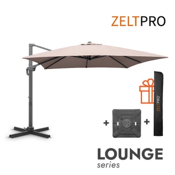 Dideli lauko skėčiai su Solid padu (užvalkalas dovanų) Lounge Taupe