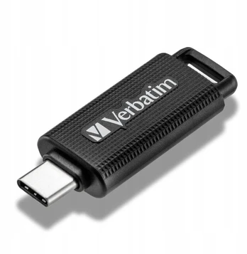 Verbatim Pendrive 64gb Usb-c, juodas / juodas 49458