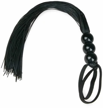 EasyToys Juodas Silicone Impact Whip with Ergonomic Handle 45cm