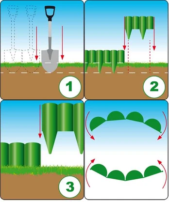 Rim paling PALGARDEN juodas - 2,5m