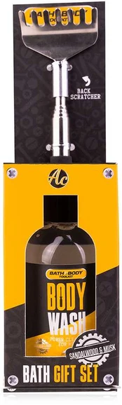 ACCENTRA SET BATH and BODY TOOLKIT in gift box with back scraper