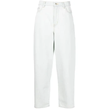 Tiesūs džinsai moterims, Mėlyna, Bleach carrot fit
