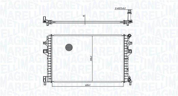 Radiatorius, variklio aušinimas MAGNETI MARELLI 350213166300