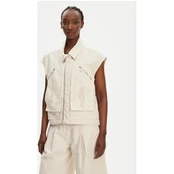 PINKO Liemenė Gerard Gilet 105237 A2M8 Écru Regular Fit