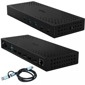 I-TEC USB 3.0 USB-C Thunderbolt 3x 4K prijungimo stotis Gen 2 + maitinimo tiekimas 100 W
