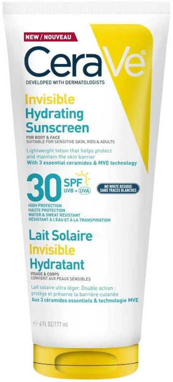 Cerave INVISIBLE HYDRA SUNSCREEN Invisible Hydrating Protective Lotion SPF30 177 ml