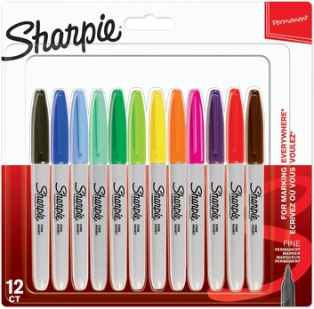 „Sharpie“ – permanentiniai žymekliai – plonas galiukas (2065404)