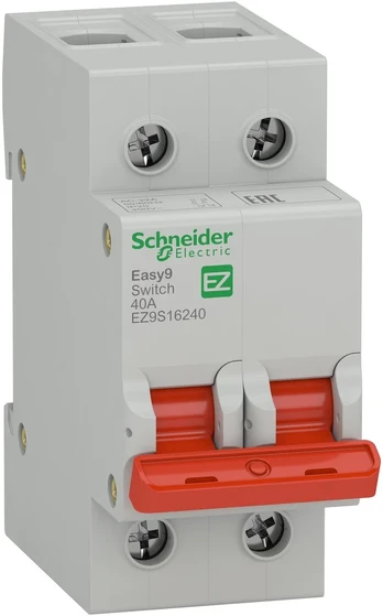 Switch-disconnector | Poles: 2 | for DIN rail mounting | 40A | 400VAC
