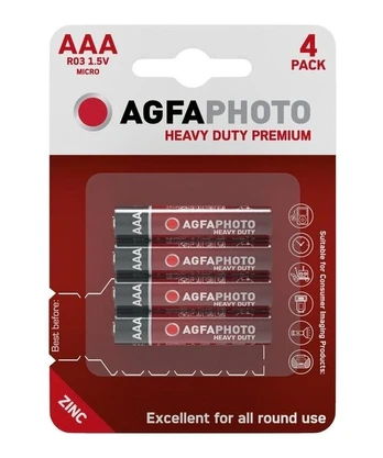 AgfaPhoto Heavy Duty Elementai, AAA, R3, 4 vnt