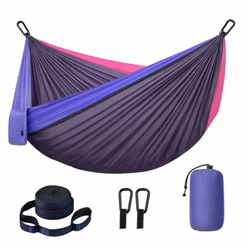 Padvigubys turistinis hamakas, 3 m x 200 cm, 2 diržai, 1 vnt.