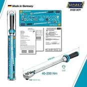 Wrench ratchet / torque HAZ 5122-3CT kaina