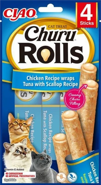 CHURU - Rolls Chicken/Tuna Wrap With Scallop 4pcs- (798.5082)