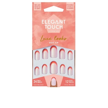 LUXE LOOKS nails with glue oval limited ed #hot tip