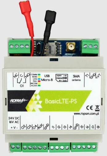 Ropam BasicLTE-PS-D4M Mod. pow. i ster. LTE, zas. 17-20VAC/20-30VDC, DIN