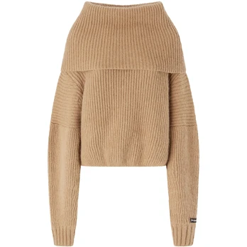 Megztinis moterims, Smėlio, Knitted sweater