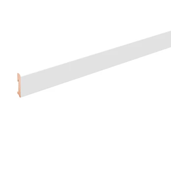 Grindjuostė Domoletti 717508, 2400 cm x 9.6 cm x 1.8 cm, balta sp.