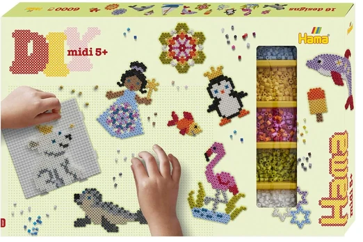 HAMA - gift box approx. 6,000 beads + 3 plates (383047)
