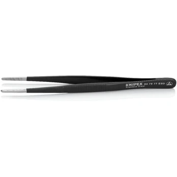 Pincetas 145mm, antistatinis, dantytas, 92 78 77 ESD KNIPEX
