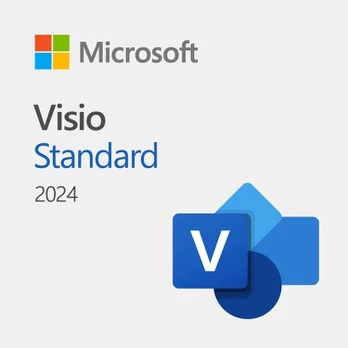 Programinės įrangos licencija Microsoft Visio Standard 2024, 1 licencija