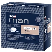 SENI įklotai vyrams MAN LIGHT LEVEL 1, 15 vnt. kaina