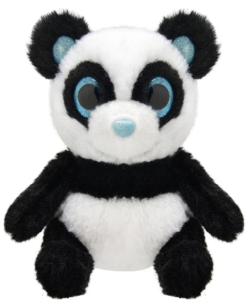 Pliušinis žaislas Wild Planet Panda, baltas/juodas, 15 cm