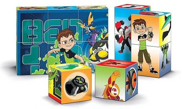 Clementoni Disney Ben 10 dėlionės kaladėlės 12 vnt.