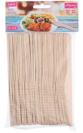 Cuisine Elegance Virtuvės elegancija - Peilis mediena 50vnt 16,5cm