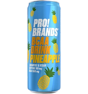 Pro! Brands BCAA Drink, Pineapple, 330 ml
