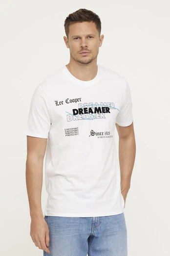 Marškinėliai vyrams Lee Cooper S562, balti, XXL