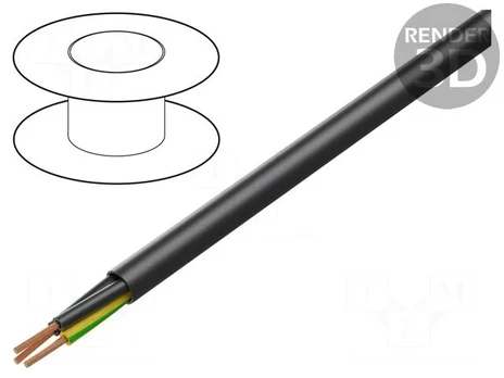 Wire | JZ-600 HMH | 3G1.5mm2 | unshielded | 600V,1kV | Cu | stranded