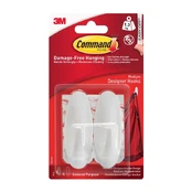 Kabliukas 3M Command T17081C, plastikas, balta, 2 vnt. kaina