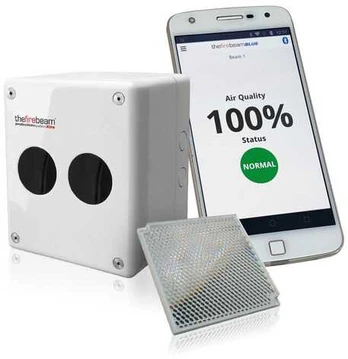 Linijinis dūmų jutiklis FireBeam Mėlyna (7-70 m., Bluetooth)