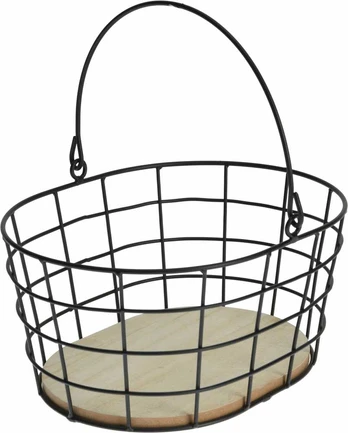 Krepšelis H & S COLLECTION, metalinis, 25 cm x 22,3 cm