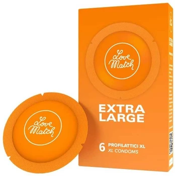 Prezervatyvai – Love Match Extra Large – 6 vnt