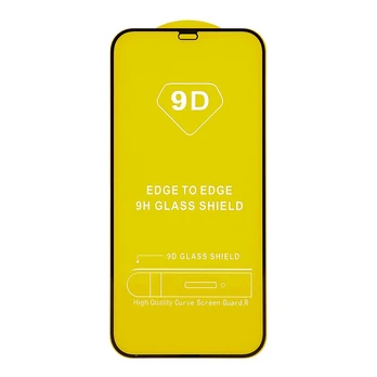 TelForceone Grūdinto stiklo 9D iPhone 12 Pro Max 6,7 colių juodas rėmelis