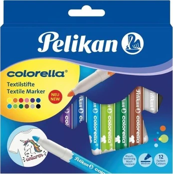 Pelikan Colorella Textile, Multicolour, Medium, Fabric, 12 pc(s), Hanging box