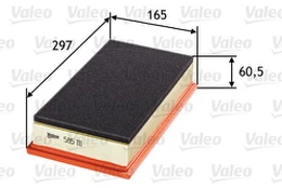 Oro filtras VALEO 585111 kaina