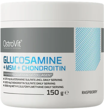 OstroVit Glucosamine + MSM + Chondroitin, Raspberry, 150 g