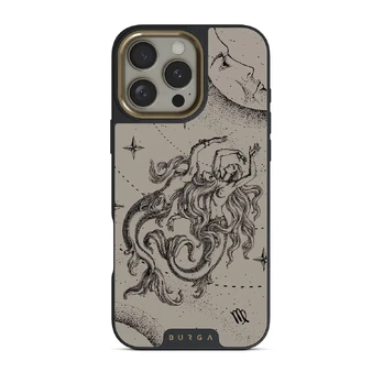 Virgo - iPhone 16 Pro Max Case, Elite Dark (MagSafe) / Gold / Nude