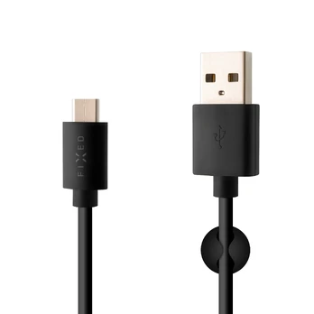 Fixed Data And Charging Cable With USB/USB-C Connectors 2 m, Black | FIXD-UC2M-BK